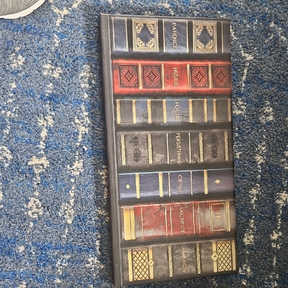 Classic Book Spine Wall Art - Red and Blue